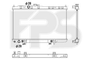 Радиатор охлаждения Nissan Almera Classic (06-13) 1.6 АКПП, конд. (FPS) FP 50 A337