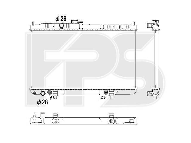 Радиатор охлаждения Nissan Almera Classic (06-13) 1.6 АКПП, конд. (FPS) FP 50 A337