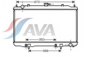 Радиатор охлаждения NISSAN Cefiro,Maxima Glyser 242320 (2000-2003)