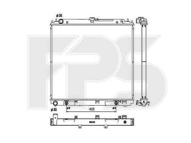 Радиатор охлаждения NISSAN (KOYORAD) FP 50 A1345-X