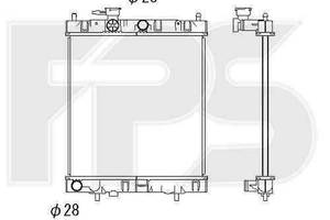 Радиатор охлаждения NISSAN MICRA 1992-2002 (K11) FP 50 A1073-X