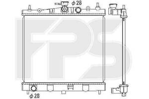 Радиатор охлаждения NISSAN MICRA 2003-2010 (K12) FP 50 A1334-X