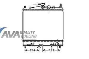 Радиатор охлаждения NISSAN MicraK12(03-) Glyser 242248