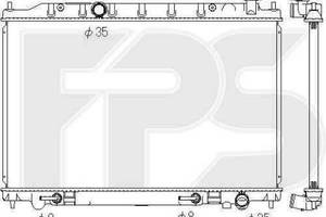 Радіатор охолодження NISSAN MURANO 2003-2008 (Z50) FP 50 A1337-X