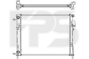 Радиатор охлаждения NISSAN PRIMASTAR 2002-2007 FP 52 A981-X