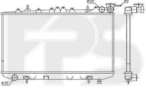 Радиатор охлаждения NISSAN PRIMERA 1991-1996 (P10) SDN / HB FP 50 A597-X
