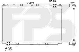 Радиатор охлаждения NISSAN PRIMERA 1996-1999 (P11 / W11) FP 50 A1052-X