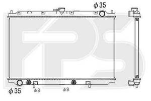 Радиатор охлаждения NISSAN PRIMERA 1996-1999 (P11 / W11)