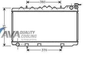 Радиатор охлаждения NISSAN Primera P10 (90-) Glyser 242094