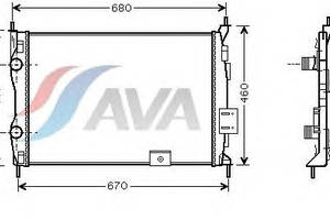 Радиатор охлаждения NISSAN Qashqai(06-) Glyser 242278