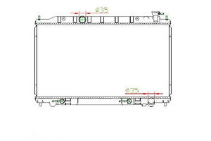 Радиатор охлаждения NISSAN Teana(06-) Glyser 242990