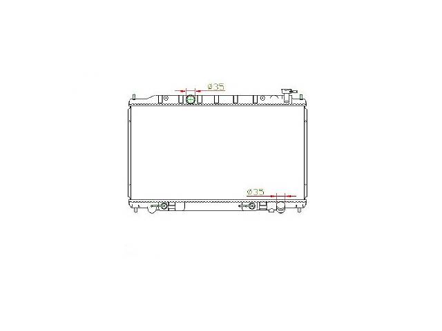 Радиатор охлаждения NISSAN Teana(06-) Glyser 242990