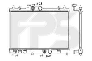 Радиатор охлаждения NISSAN TIIDA 2005- EUR FP 50 A92-X