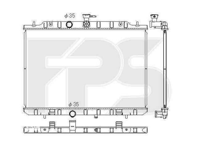 Радиатор охлаждения NISSAN X-TRAIL 2008-2010 FP 50 A1348-X