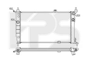 Радиатор охлаждения OPEL ASTRA F 1991-1997 FP 52 A258-P