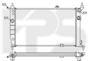 Радиатор охлаждения OPEL ASTRA F 1991-1997 FP 52 A258-P