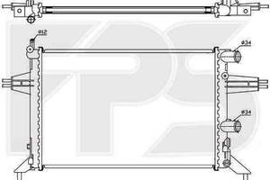 Радиатор охлаждения OPEL ASTRA G 1998-2009 FP 52 A301