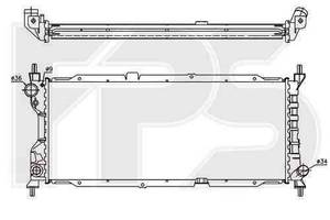 Радиатор охлаждения OPEL COMBO 1993-2000 FP 52 A278-X
