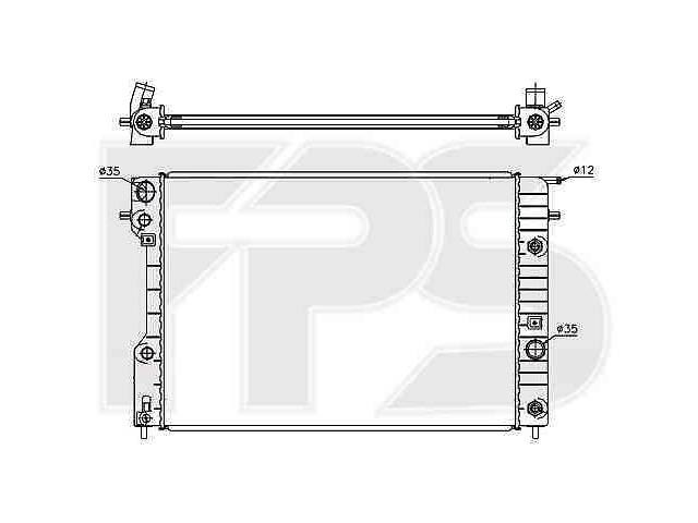 Радиатор охлаждения OPEL OMEGA B 1994-1999 FP 52 A318-P
