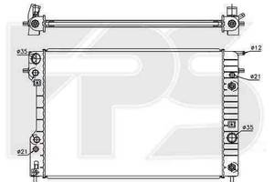 Радиатор охлаждения OPEL OMEGA B 1994-1999 FP 52 A319