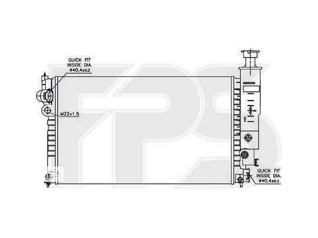 Радиатор охлаждения PEUGEOT 405 1987-1996 FP 54 A339