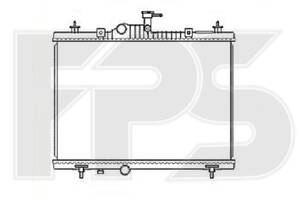 Радиатор охлаждения Renault Kaleos (08-18) 2.0 DCi, 2.5 16V (Nissens) FP 56 A97-X
