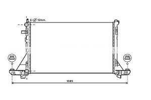 Радиатор охлаждения RENAULT MasterVI(10-) Glyser 292561