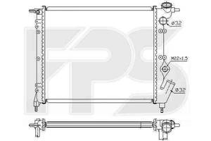Радиатор охлаждения RENAULT R19 1992-1995 FP 56 A229-P