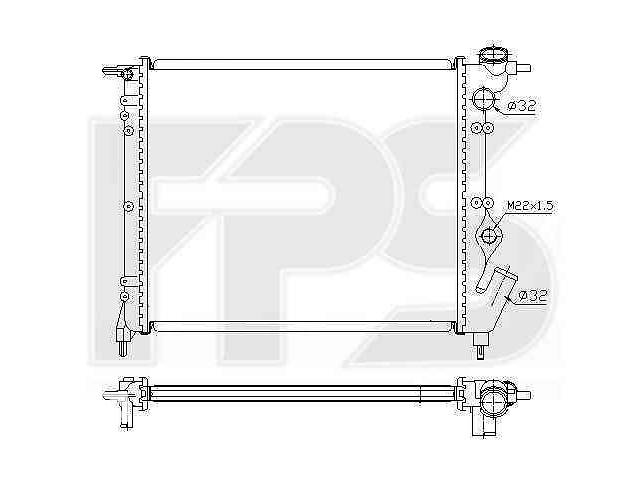 Радиатор охлаждения RENAULT R19 1992-1995 FP 56 A229-P