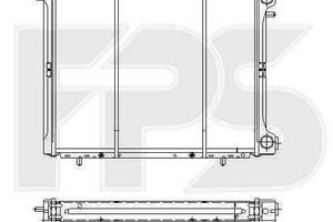 Радиатор охлаждения Renault R19 (92-95) Renault Trafic (81-01) 2.0 МКПП (FPS) FP 56 A371