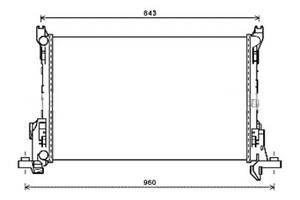 Радиатор охлаждения RENAULT TraficVI(14-) Glyser 292623