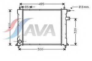 Радиатор охлаждения ROVER 25(99-) Glyser 302110