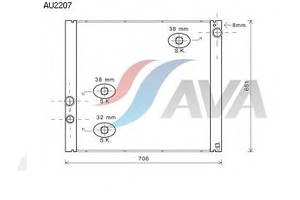 Радиатор охлаждения ROVER RangeRover(02-) Glyser 302207