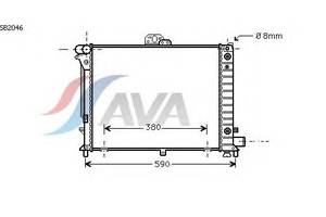 Радиатор охлаждения SAAB 9000 II (93-) Glyser 312046
