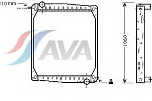 Радиатор охлаждения SCANIA 94 Glyser 322012