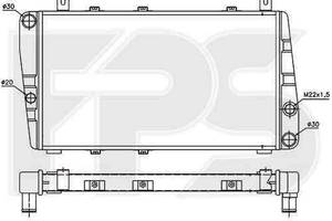 Радиатор охлаждения SKODA FAVORIT / FORMAN 1988-1995 FP 64 A622