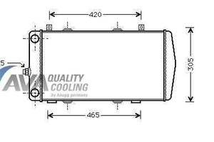 Радиатор охлаждения SKODA Felicia (94-) Glyser 342004