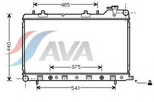 Радиатор охлаждения SUBARU Forester (02-) Glyser 352049