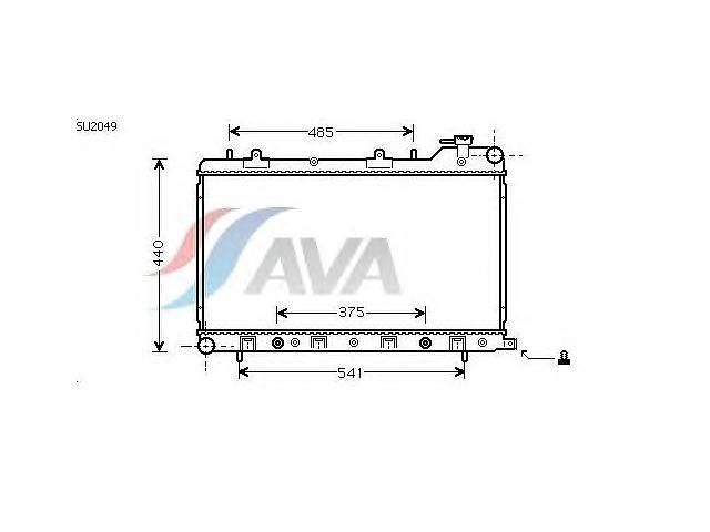 Радіатор охолодження SUBARU Forester (02-) Glyser 352049