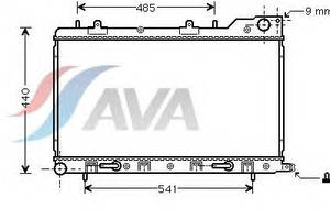 Радіатор охолодження SUBARU Forester(02-) Glyser 352054