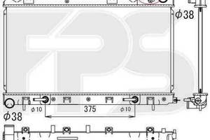 Радиатор охлаждения SUBARU FORESTER 2003-2005 FP 67 A849-X