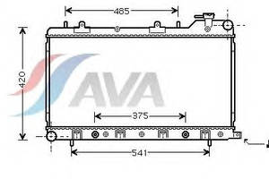 Радіатор охолодження SUBARU Forester (97-) Glyser 352046