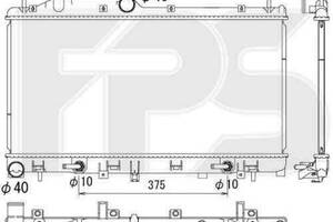 Радиатор охлаждения SUBARU LEGACY OUTBACK 2010- FP 67 A893-X