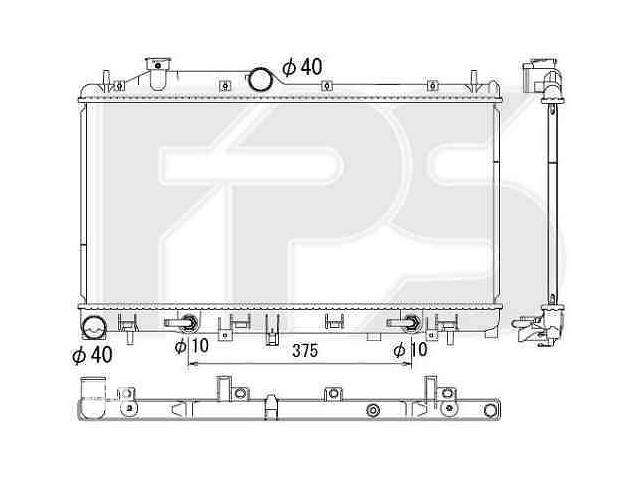 Радиатор охлаждения SUBARU LEGACY OUTBACK 2010- FP 67 A893-X