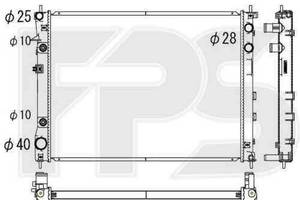 Радиатор охлаждения SUBARU TRIBECA B9 2005-2007 FP 67 A1408-X
