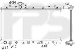 Радиатор охлаждения Suzuki SX4 (06-14) 1.6 АКПП (Koyorad) FP 68 A95-X