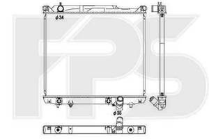 Радиатор охлаждения SUZUKI VITARA GRAND 1998-2005 FP 68 A1234-X