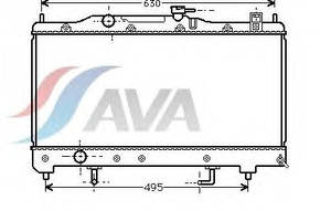 Радиатор охлаждения TOYOTA Avensis(97-) Glyser 372238