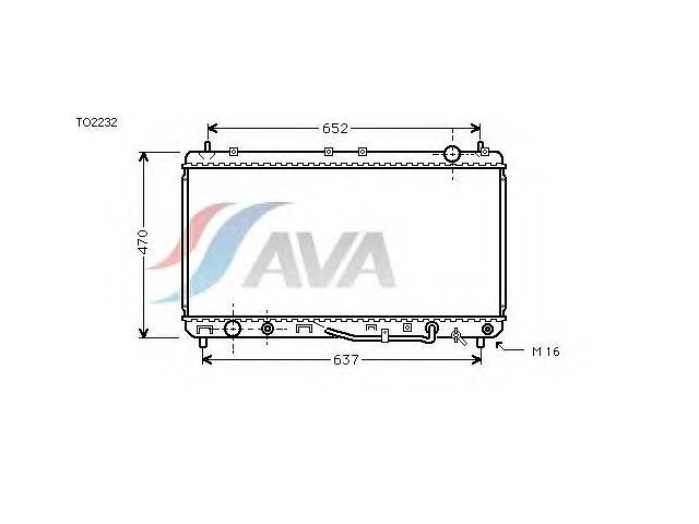 Радиатор охлаждения TOYOTA Camry (96-) Glyser 372232