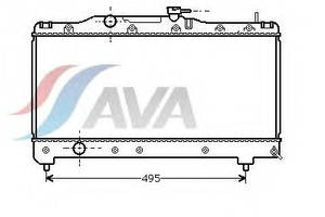 Радиатор охлаждения TOYOTA CarinaE(92-) Glyser 372141